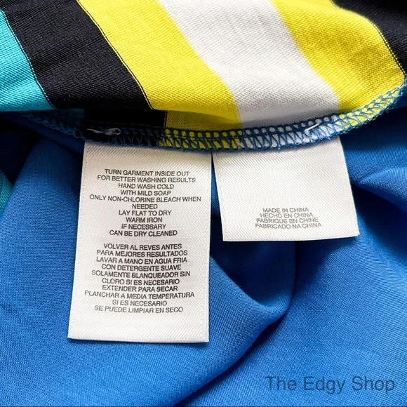 Jones New York | Sport Striped Short Sleeved June Blouse - Picture 5 of 6